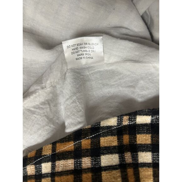 FROCK SHOP, Women's Mini Fit & Flare Dress, Brown Black White Plaid, Large - Picture 6 of 6